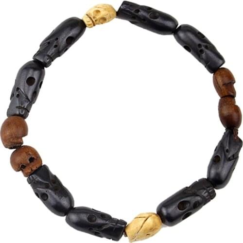 Hot Movie Supernatural Dean Bracelet Winchester Jensen Ackles Skull Ball Bracelet