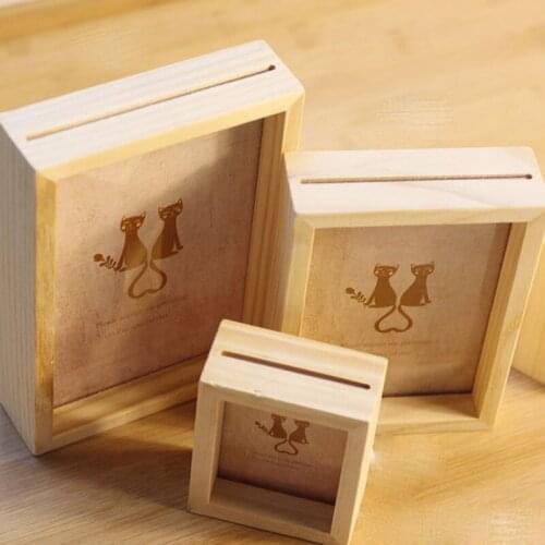 Simple Style Log Photo Frame Wooden Wedding Pictures Frames Creative Gift Ornament Home Decor 3inch 5inch 6inch