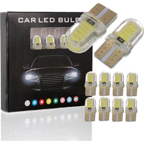 T10 COB LED Width Lamp W5W 168 194 Car Side Wedge Reading Lamp License Plate Light Car Side Turn Signal Car Door Light