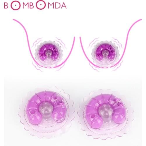 1 Pair Nipple Clip Vibrators Nipple Breast Massage G spot Stimulation Nipple Sticker Vibrators Sex Toys for Women Adult Products