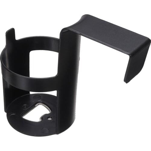 1pc Car Truck Door Interior Cup Holder Opener Auto Drink Water Bottle Support Mount Stand Black Plastic Moulding