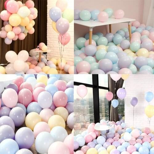 20Pcs birthday balloons 2.2g Latex macaroon colored candy balloons Thickening balloon kid child toy wedding Ballons Accessories