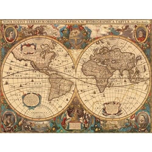 New Full Square/Round Drill 5D DIY Diamond Painting map 3D Embroidery Cross Stitch Mosaic Rhinestone Decor
