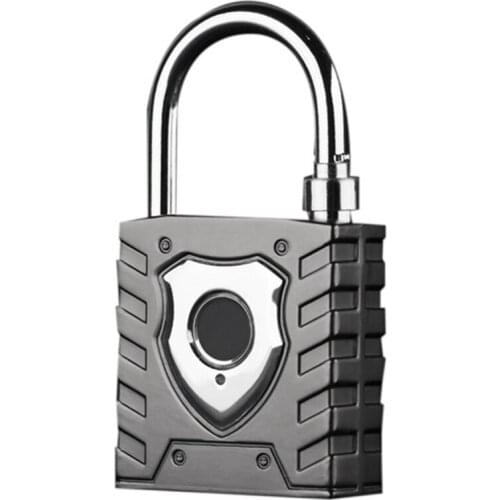 Smart Gym Locker Digital Padlock IP65 Waterproof Fingerprint Padlock Security Keyless Mini Smart Lock for House Door