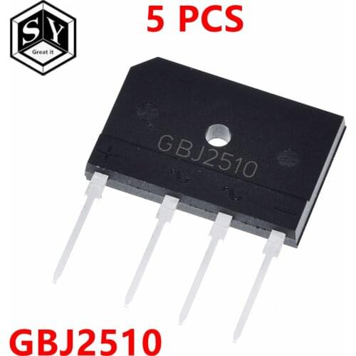 GREAT IT 5pcs 25A 1000V diode bridge rectifier gbj2510 ZIP In Stock