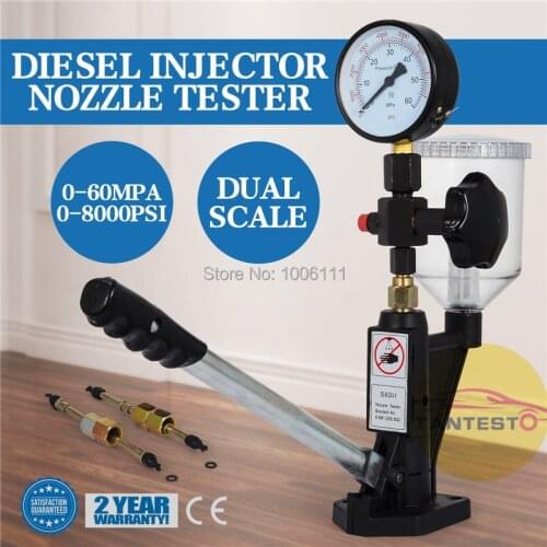 FOR BOSCH DENSO DELPHI CAT SIMENS Diesel Common Rail Injector Nozzle Tester Repair Tools Supply Pressure 0-60Mpa