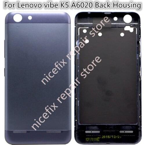For Lenovo vibe K5 A6020 Battery Back Cover Housing Door Case for Lenovo K5 Plus Lemon 3 K32 +Power volume button