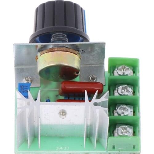 AC 220V 2000W SCR Motor Speed Controller Voltage Regulator Dimming Thermostat Electronic Motor Speed Regulator 220 V Dimmers NEW