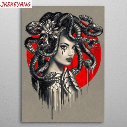 5D DIY square/round Diamond painting Medusa Cross Stitch Diamond Embroidery Pattern Rhinestone J2449