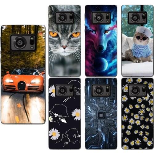 Animal Colorful Case for SHARP AQUOS R6 Silicone Soft Covers for Sharp Aquos R6 Case Protector Baicvery Back Covers