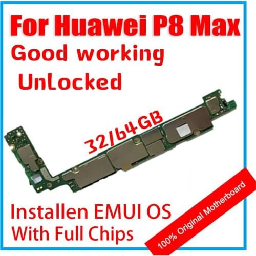 32GB 64GB For Huawei P8 Max Motherboard Original Unlocked Logic Board For Huawei P8 Max Mainboard WIth Full Chips