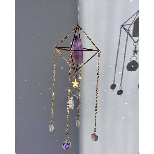 Mini sun catcher sun catcher crystal sun catcher rainbow suncatcher crystal home decor Amethyst Sun catcher for window
