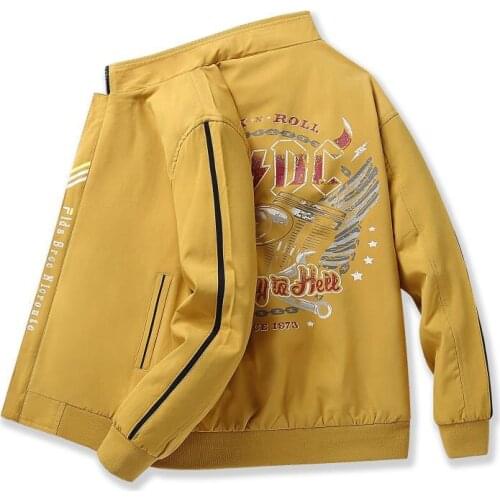 Mens Baseball Collar Jacket 2021 Spring and Autumn High Quality Casual All-match Trend Fashion Mens Clothing Bomber Jacket