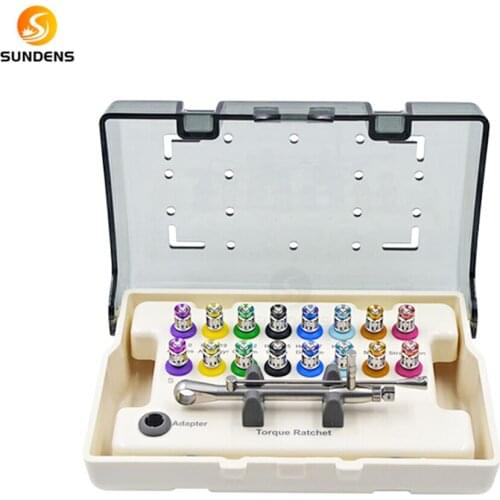 Dental Implant Screwdriver Universal Restoration Tools Kit Repair Torque Wrench 16 Pcs Screw Driver