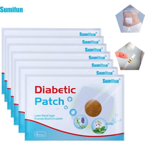 120pcs=20bags Chinese Herbal Diabetic Patch Stabilizes Blood Sugar Level Lower Glucose Sugar Balance Medical Plaster Health Care