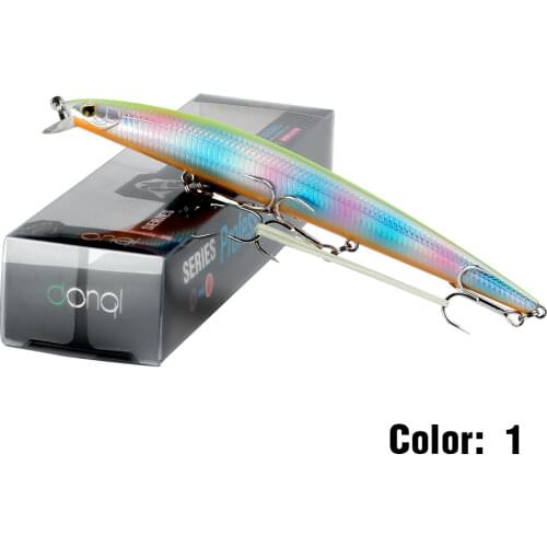 DONQL Floating Fishing Lures 145mm 19g 3D Eyes Hard Baits Minnow Wobbler Crankbait Slim ABS Body SwimBaits Fishing Accessories