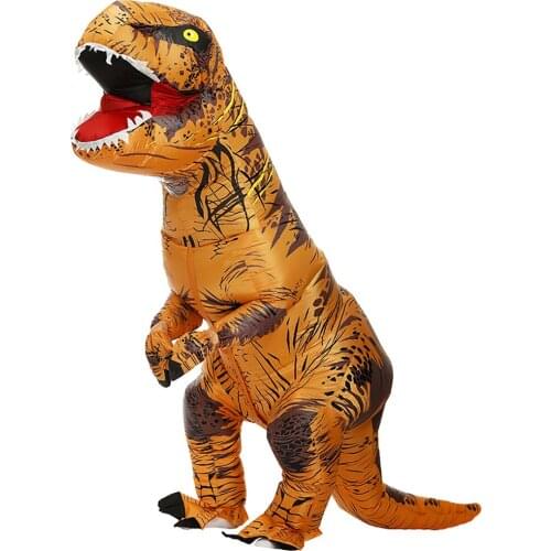 Tyrannosaurus T-REX Dinosaur Inflatable Costume Party Cosplay Costumes Fancy Anime Halloween Costume For Adult Kids Dino Cartoon