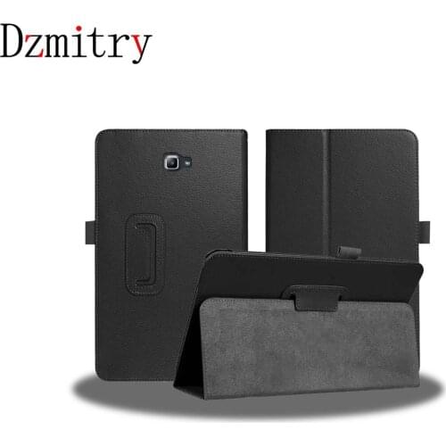 Slim Folding Stand Cover for 2016 Samsung Galaxy Tab A A6 10.1 SM-T580 T585 T587 T580N Tablet protective Case+film+Touch pen