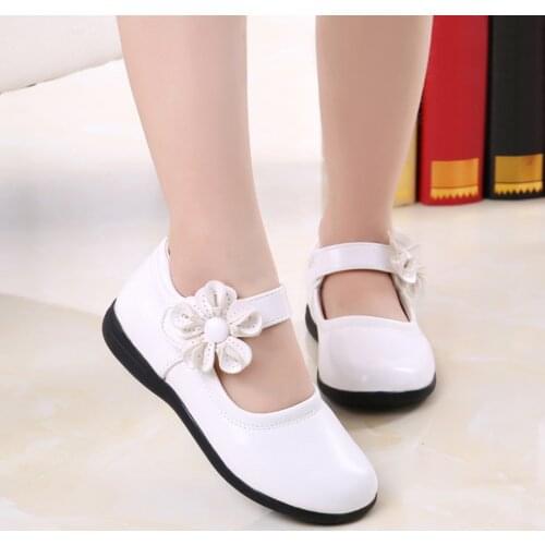 TELOTUNY Children Kid Baby Girls Flower Leather Single Shoes Soft Sole Dance Princess Shoes Student Flats Kids Performance Shoes