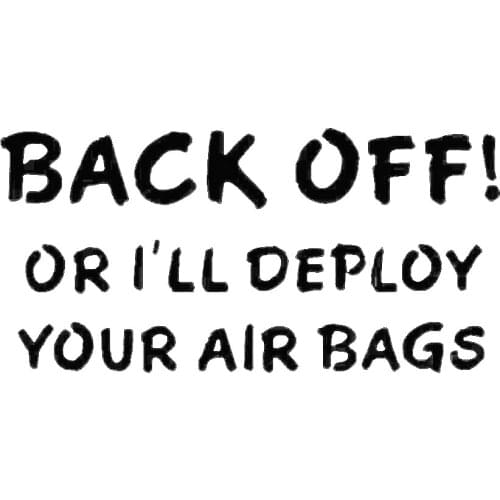 Funny Letters Car Vehicle Body Window Decals Sticker Decor 17*8CM