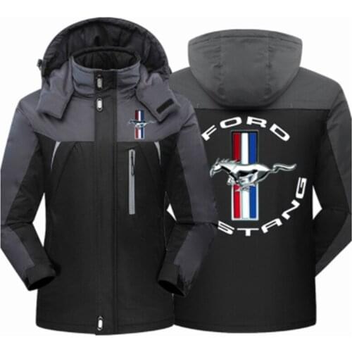 2021 Winter Mustang Mens Clothing Fleece Waterproof Jackets Thicken Slim Fit Zippe High Quality Outwear