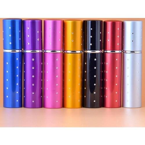 10ml Mini Aluminum Perfume Bottle 10CC Fashion Portable Atomizer Spray Parfum Container LX1306