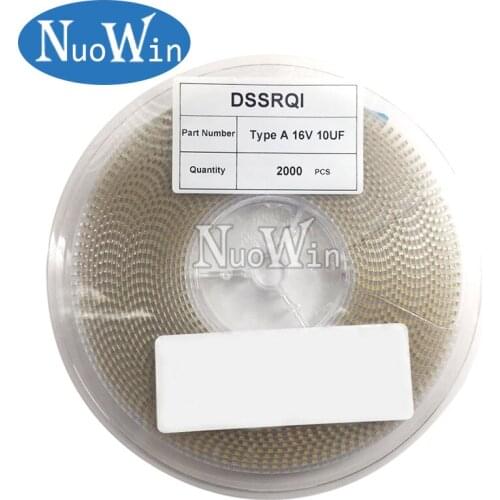 2000pcs Type A 100UF 0.22UF 1UF 4.7UF 10UF 22UF 33UF 47UF Tantalum Capacitor 6V 10V 16V 25V 35V 226 336 224 475 106 107 476 105