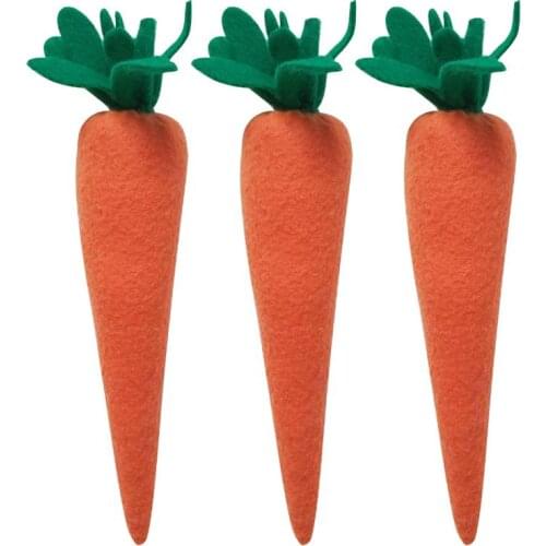 3 Pcs Easter Carrot Ornaments Home Carrot Decoration Carrot Toy Artificial Vegetable