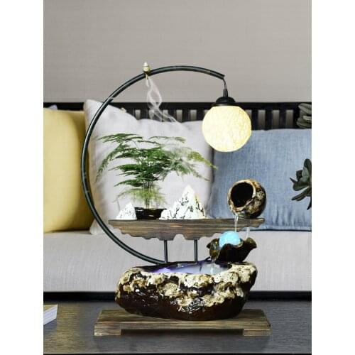 Backflow Incense Burner With Chain Eletric Large Incense Burner Statue Light Smoke Fountain Encensoir Incense Burners BG50IB