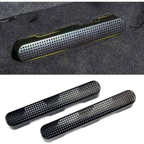 For Volkswagen VW Touareg 2019 UP Car Accessories Car Under Seat Air Conditioner Outlet Cover AC Outlet Vent Trim Shell Sticker