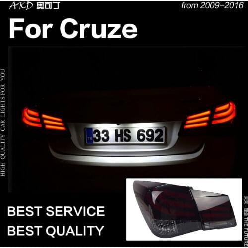 AKD Car Styling for Chevrolet Cruze LED Tail Lamp 2009-2016 Cruze Sedan Tail Light LED DRL Signal Brake Reverse auto Accessories