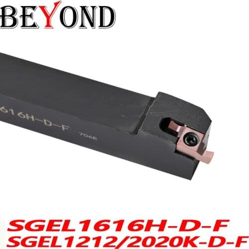 BEYOND 100% Original SGEL SGEL1212K-D-F SGEL1616H-D-F SGEL2020K-D-F 12MM 16MM 20MM CNC Turning Tool Holder Carbide Inserts K-D-F