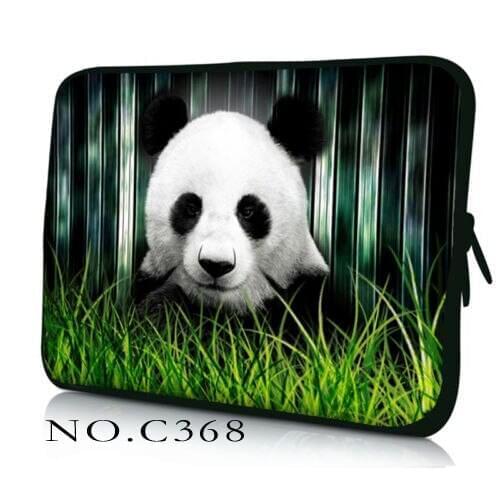 China Panda Women Mens Black Computer Notebook Laptop Bag 17 17.3 15 13 12 14 15.6 13.3 10 10.1 9.7 Tablet Cover Case