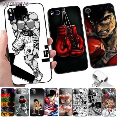 TOPLBPCS Hajime no ippo Soft Phone Case Capa for iPhone 8 7 6 6S Plus X 5 5S SE 2020 XR 11 pro XS MAX
