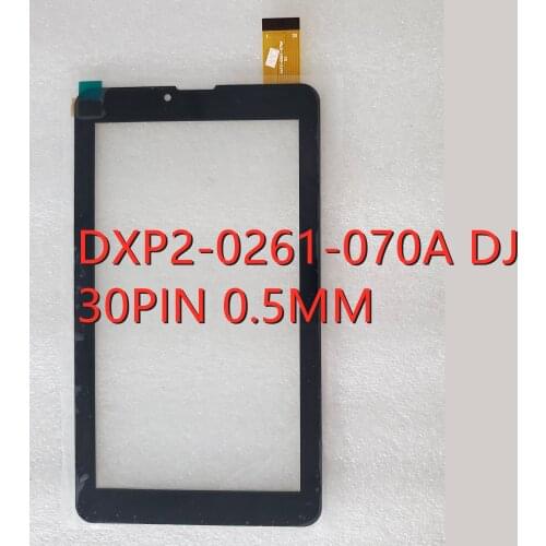 Black 7 Inch touch screen New p/n DXP2-0261-070A DJ tablet Touch screen panle dxp2 0261 070a