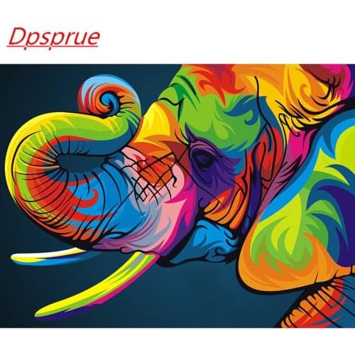Dpsprue 5D Full Square / Round DIY Diamond Painting Cross Stitch Animal 3D Embroidery Diamond Mosaic Home Decor Gift