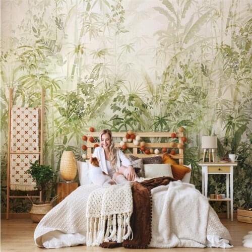 Beibehang Custom Southeast Asia tropical jungle photo wallpapers for living room bedroom sofa mural TV background 3D wallpaper