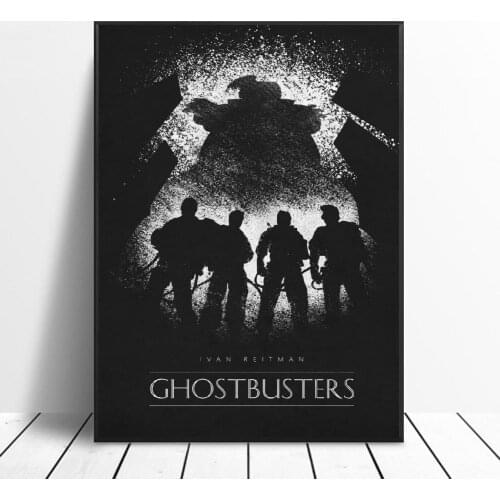 Ghostbusters Black & White Classic Movie Posters Silk WALL Art Decor Painting No Frame