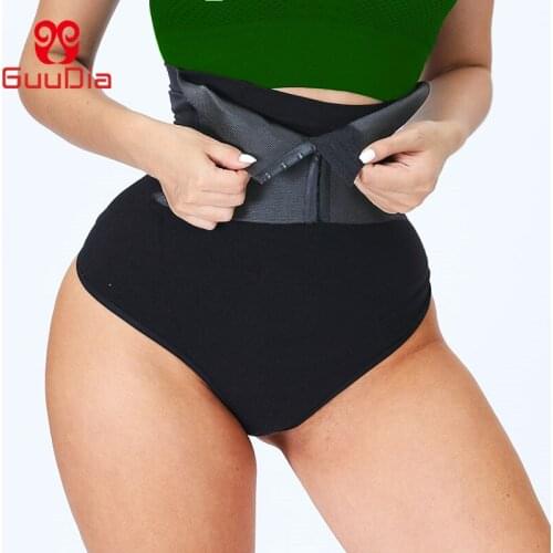 GUUDIA Tummy Control Panties XS-5XL High Waist Thong Shaper Panties Shapewear Corset Seamless Butt Lifter Women Body Shapers