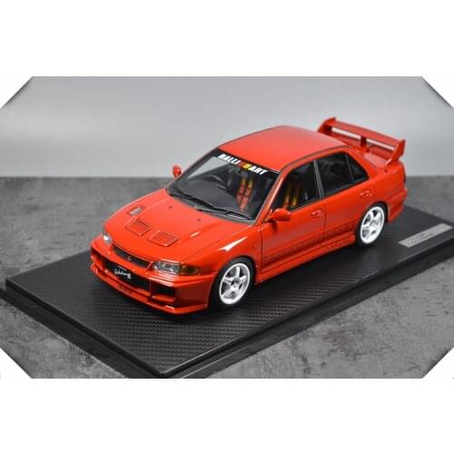 IG 1:18 Mitsubishi EVO III GSR JDM Red modification Limited Edition Resin Metal Die Casting Model Racing Static Toys