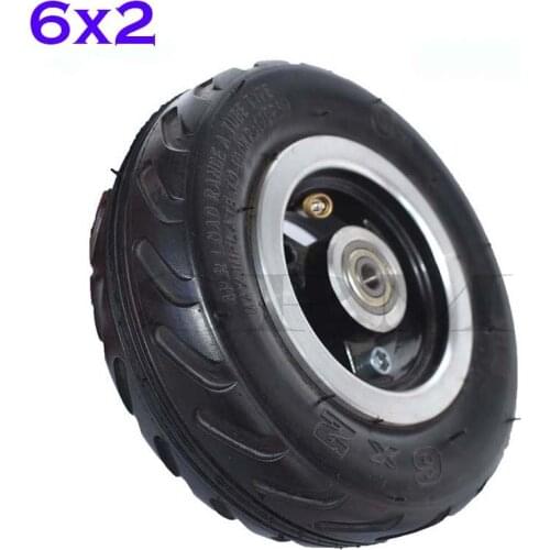 6 inch 6X2 Wheels set or Tire or Inner Tube Electric Scooter Wheel Chair Truck Use 6" Tire Tyre F0 Pneumatic Trolley Cart