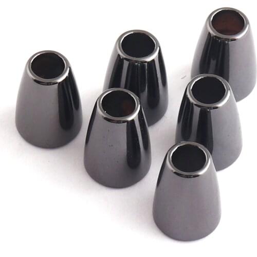 Cord Locks End Tips Half Drilled Caps Rope Connector Crimps Fastener for Craft Making Finding DIY Craft Supplies 20 PCS