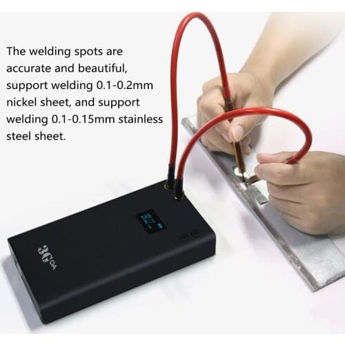 Adjustable 80 Gears Mini Spot Welder DIY Welding Machine Type-C Recharging Portable Spot Welding for 18650/26650/32650 Battery