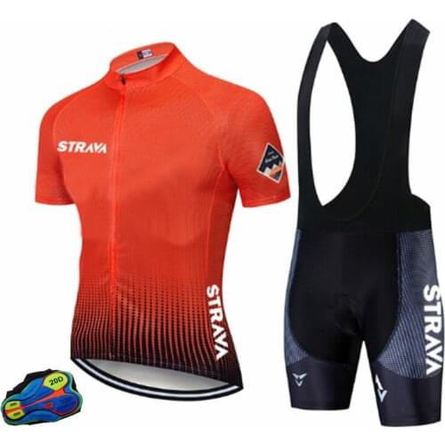 Men Professional STRAVA Full Custom Digital Sublimated Breathable Design Race Cut Bike Wear Wholesale Zipper Cycling Jersey Suit