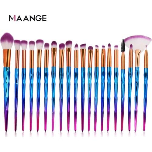 MAANGE 20 pcs/lot Professional makeup brushes set Eye Shadow Blending Eyeliner Eyelash Eyebrow Brushes Powder For Beauty Makeup