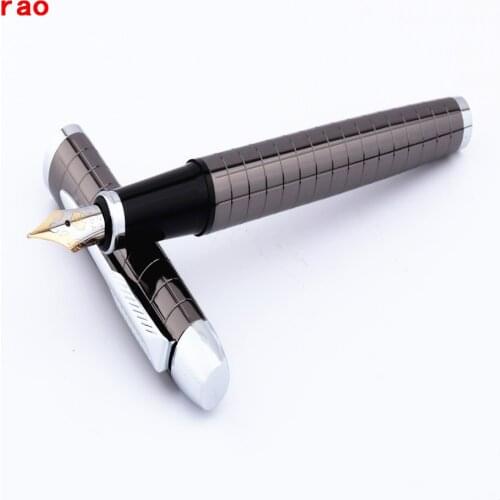 Luxury High quality 870 Gray Line Business office Medium Nib Fountain Pens New