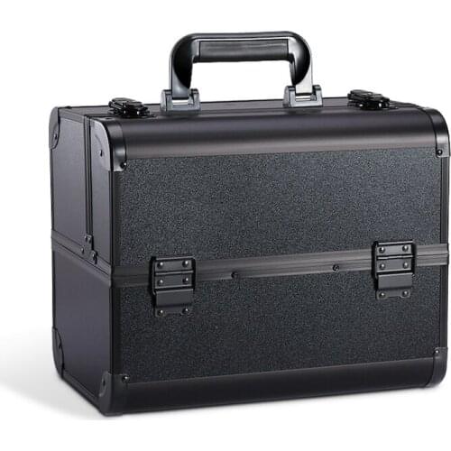 Portable cosmetic storage bag make up bag Aluminum alloy suitcases Carry on luggage makeup bag Waterproof makeup case my melody