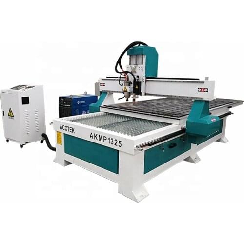 Professional Factory Woodworking Engraving Wood MDF Cnc Router Machine AKMP1325 with Plasma Cutting Head for Metal Cutter