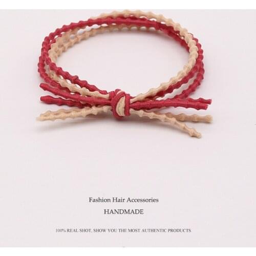 Sempli Nylon Double Rubbers Hand-Made Elastic Hair Bands For Womens Multicolor girls Acessorios para cabelo Hair Accessories