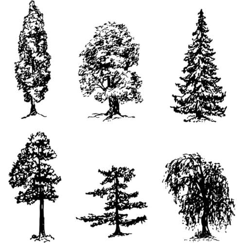 DABOXIBO Christmas Tree Clear Stamps Mold For DIY Scrapbooking Cards Making Decorate Crafts 2020 NEW Arrival